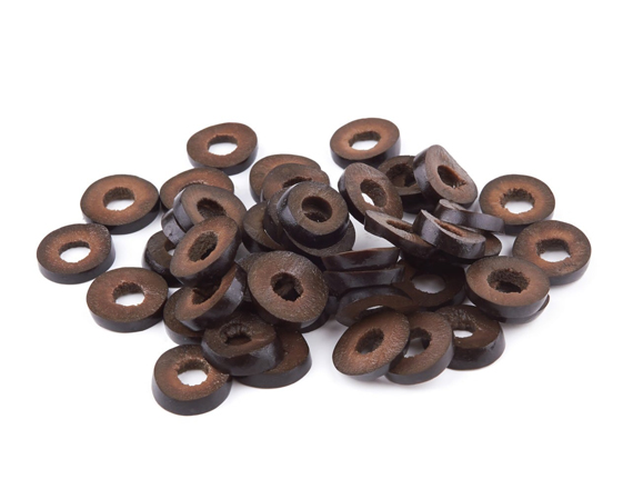 aceitunas negras laminadas